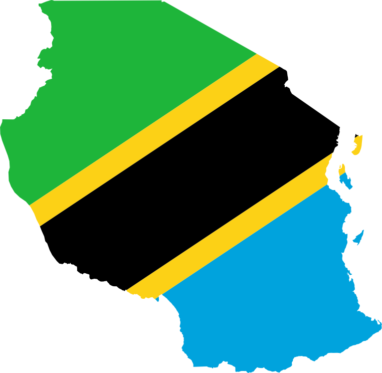 ramani ya bendera ya Tanzania